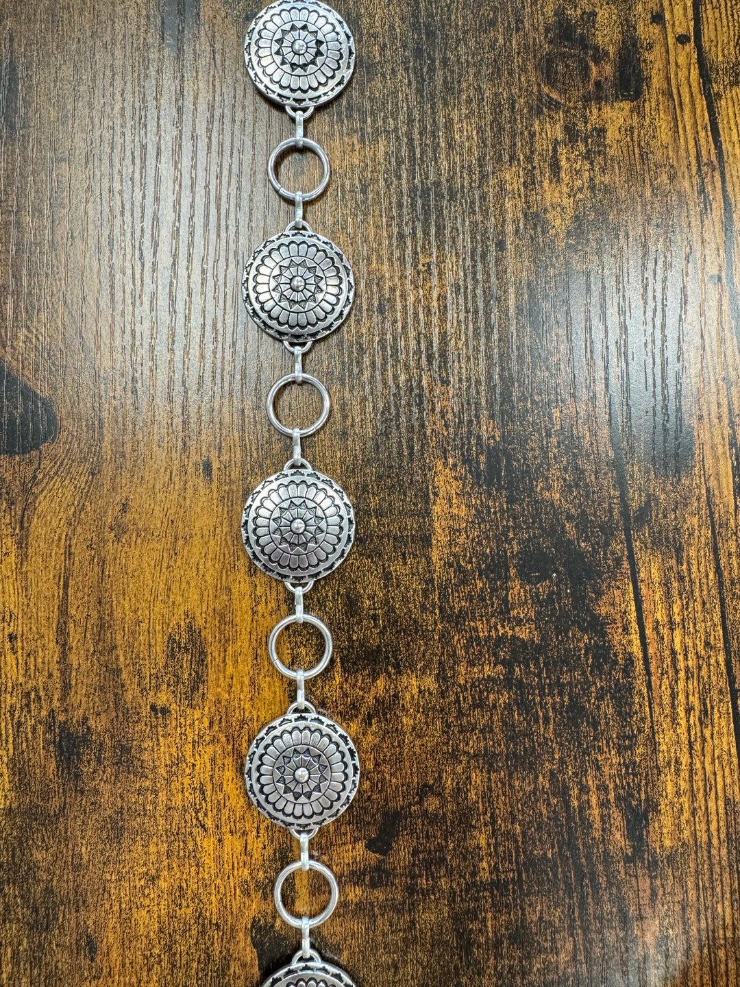 Woven Chain Belt Silver