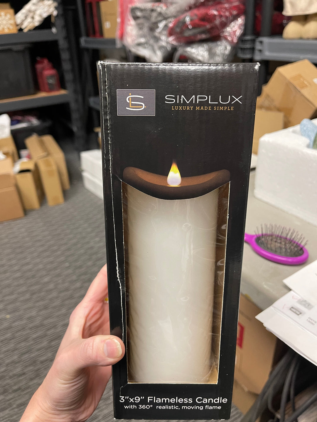 Simplux LED Pillar Candle with 6 hr Timer
