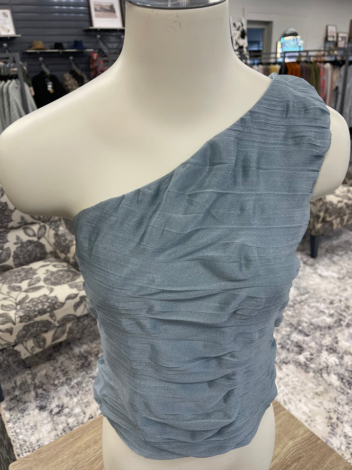 Ivy One Shoulder Mesh Top