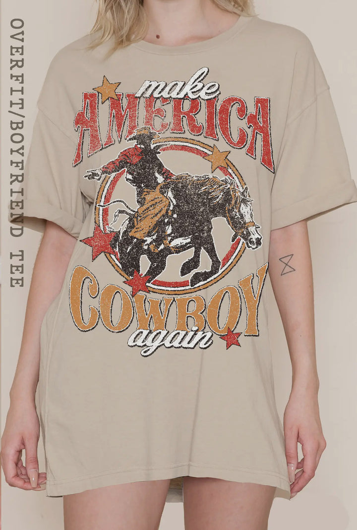 Make America Cowboy Oversize Tee