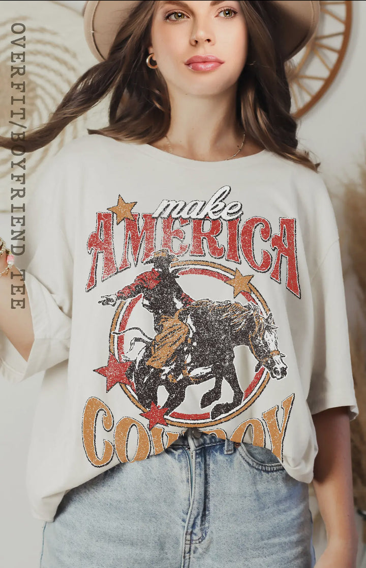 Make America Cowboy Oversize Tee