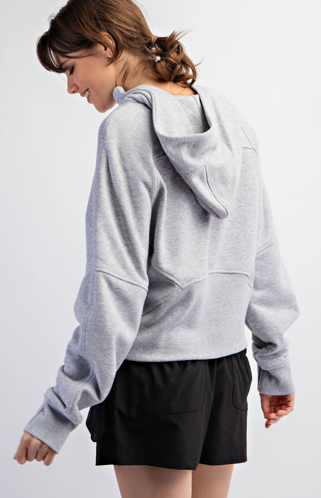 RAE MODE French Terry Cropped Hoodie