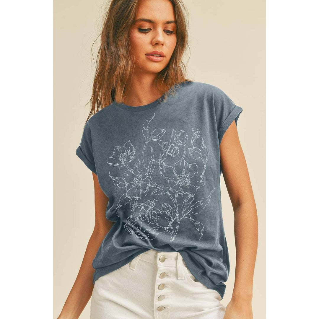 Flower Graphic Tee