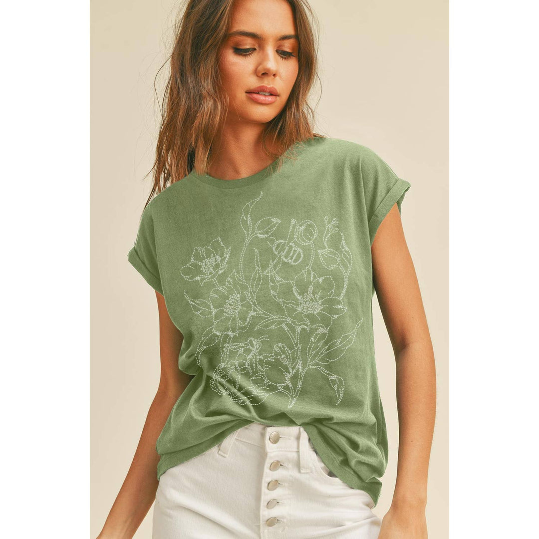 Flower Graphic Tee